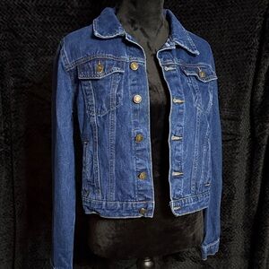 SHEIN Dark Blue Denim Jacket